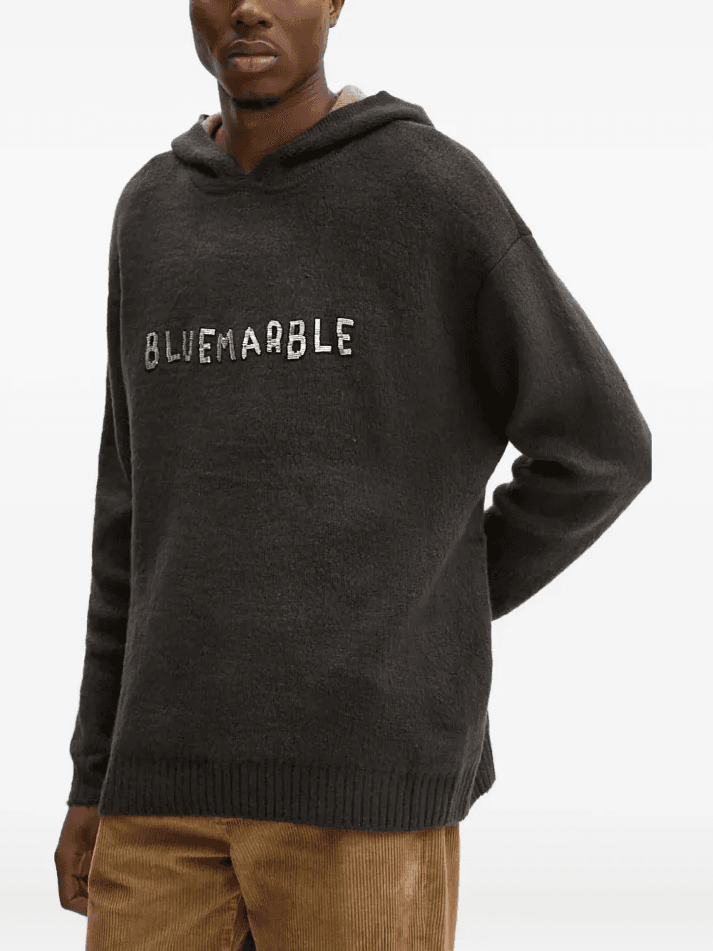 embellish-logo hooded sweatshirt - Image 1