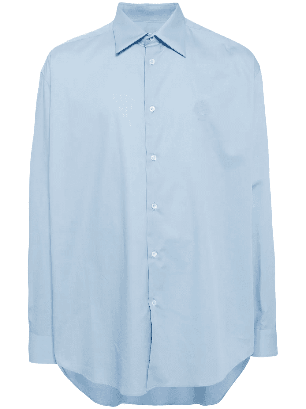 classic collar curved hem shirt - Image 1
