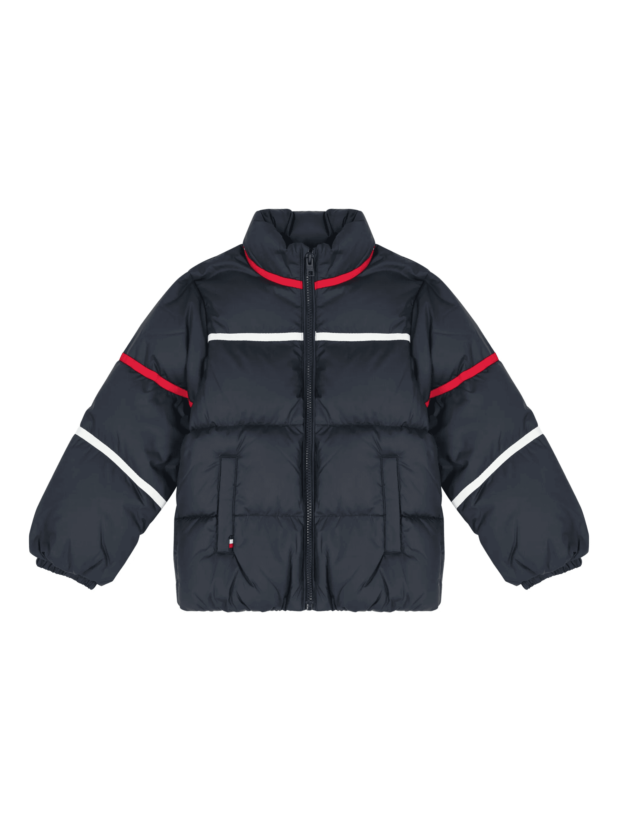 stripe-detail padded jacket - Image 1