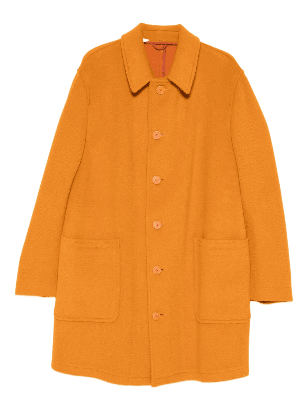 1990s single-breasted wool coat - Image 1