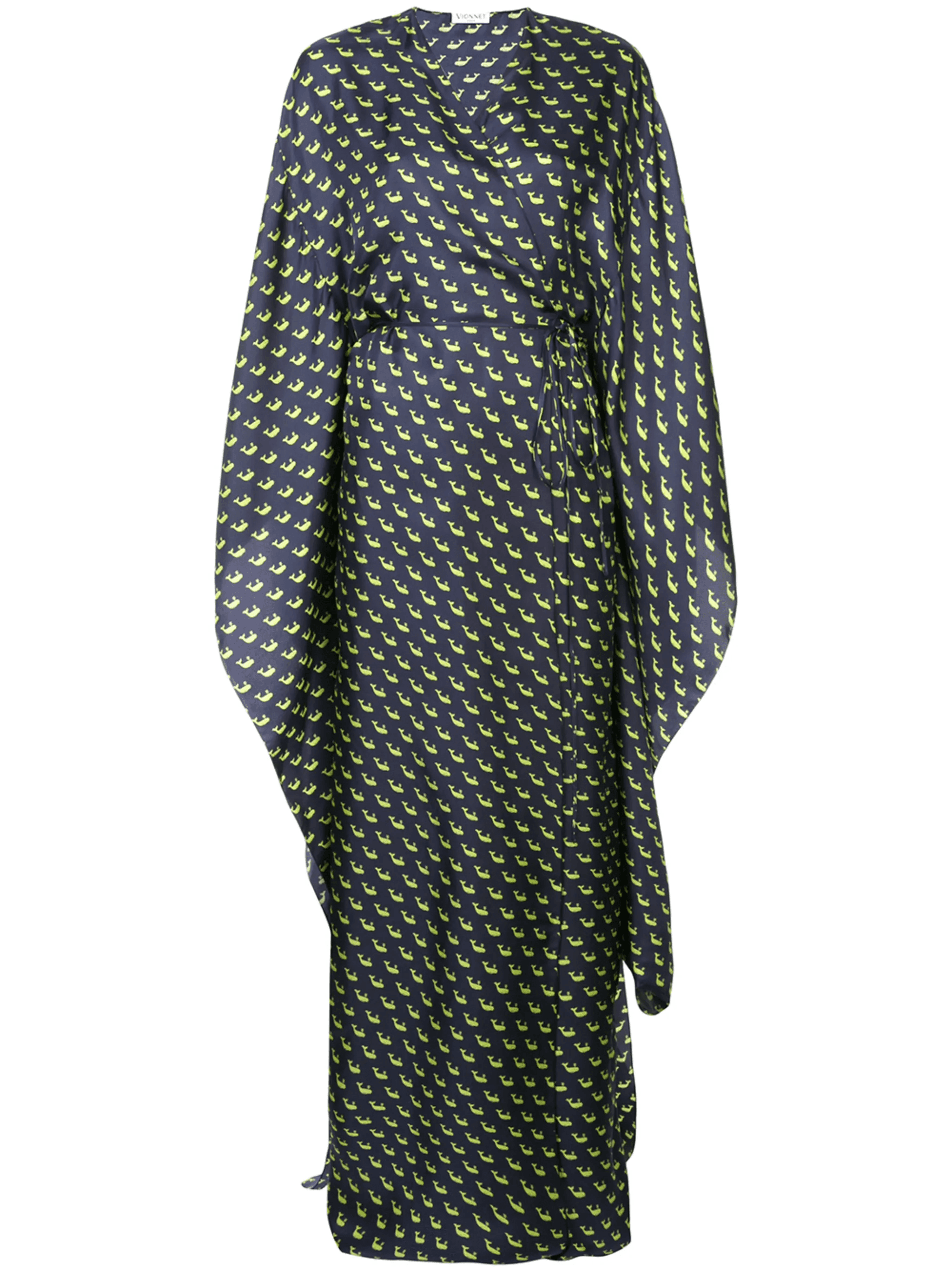 printed maxi wrap dress - Image 1