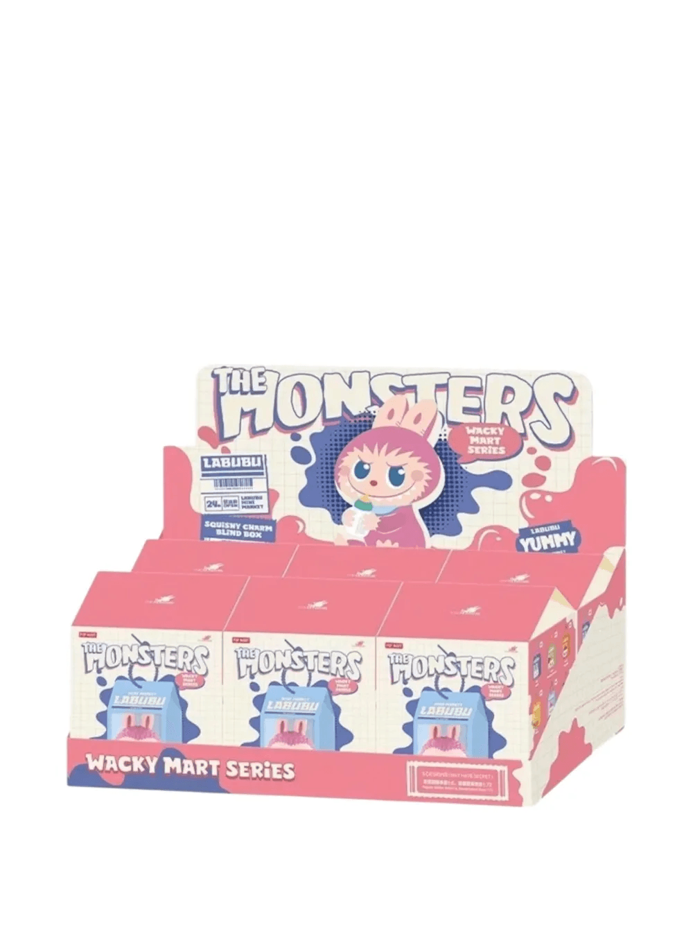 Labubu The Monsters Wacky Mart Series Squishy single keyring - Image 1