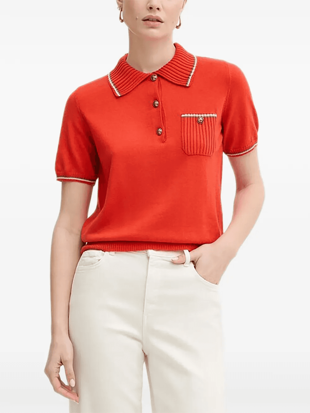 button pocket knitwear - Image 1