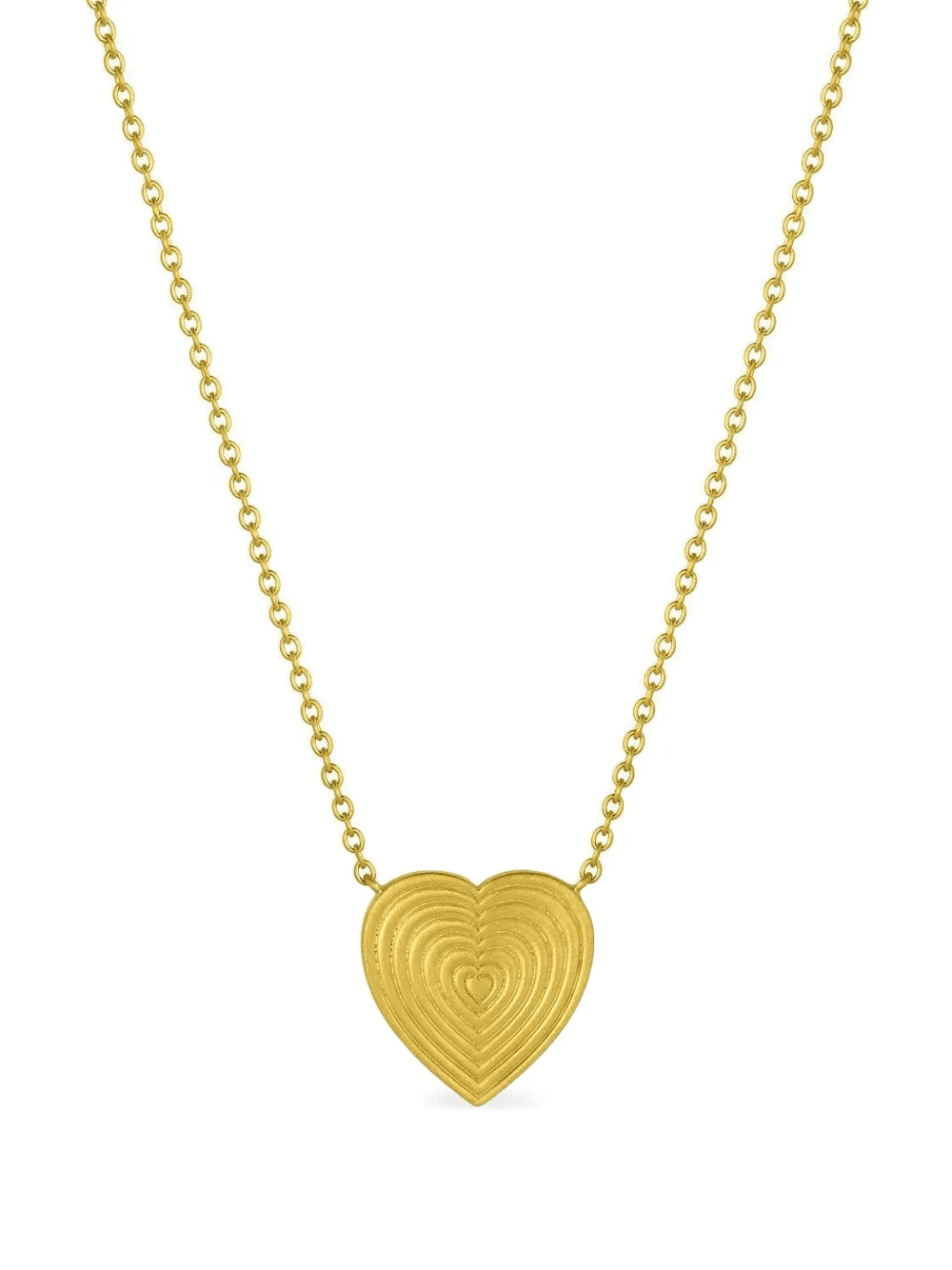 18K yellow gold Heart necklace - Image 1