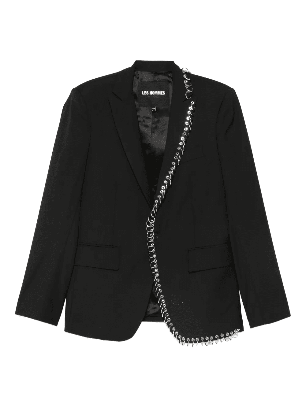 chain-embellished blazer - Image 1