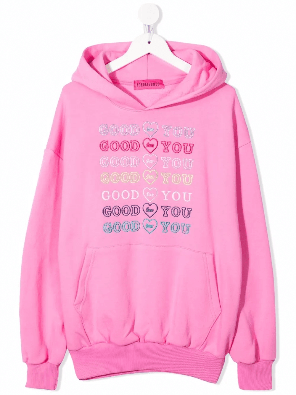 Good For You-embroidered jersey hoodie - Image 1