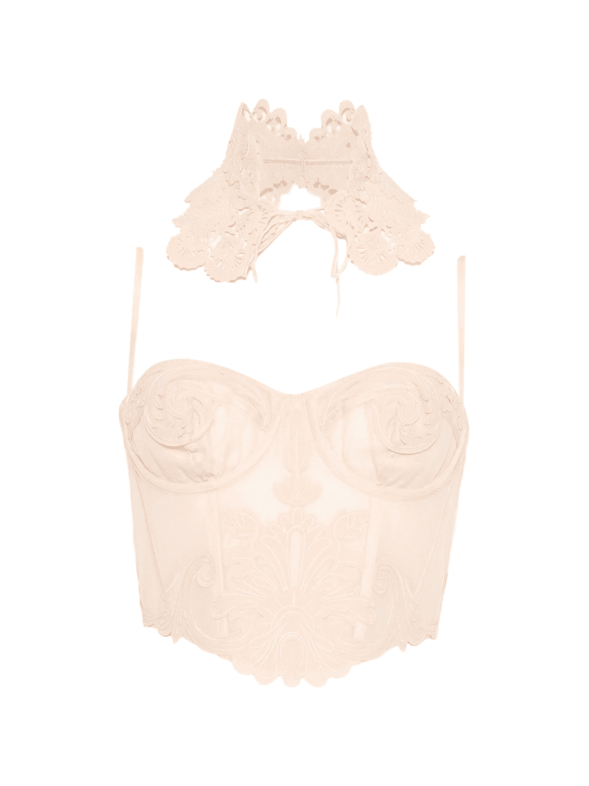 Rebellion filigree-collar corset - Image 1