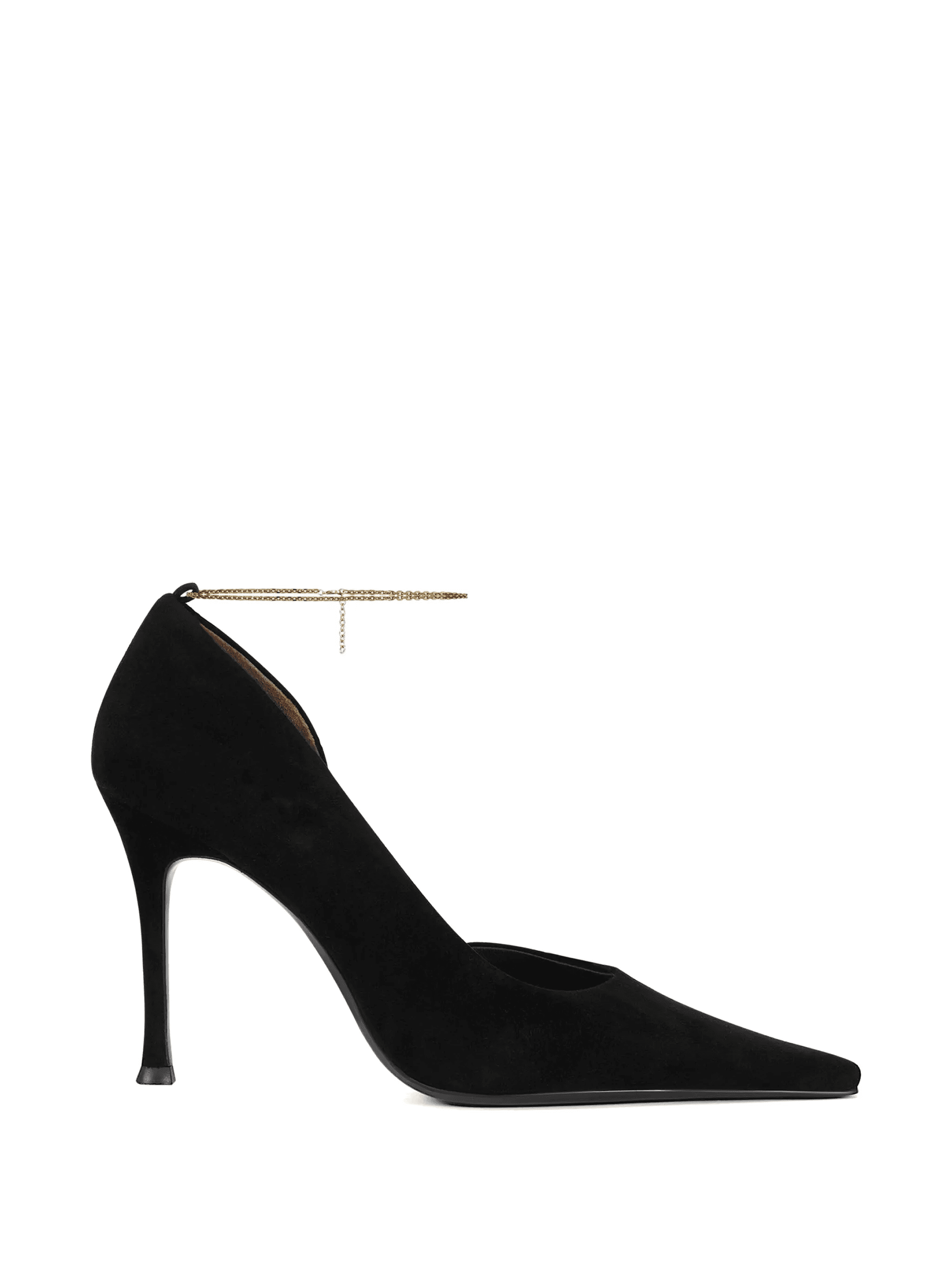 chain suede pumps - Image 1