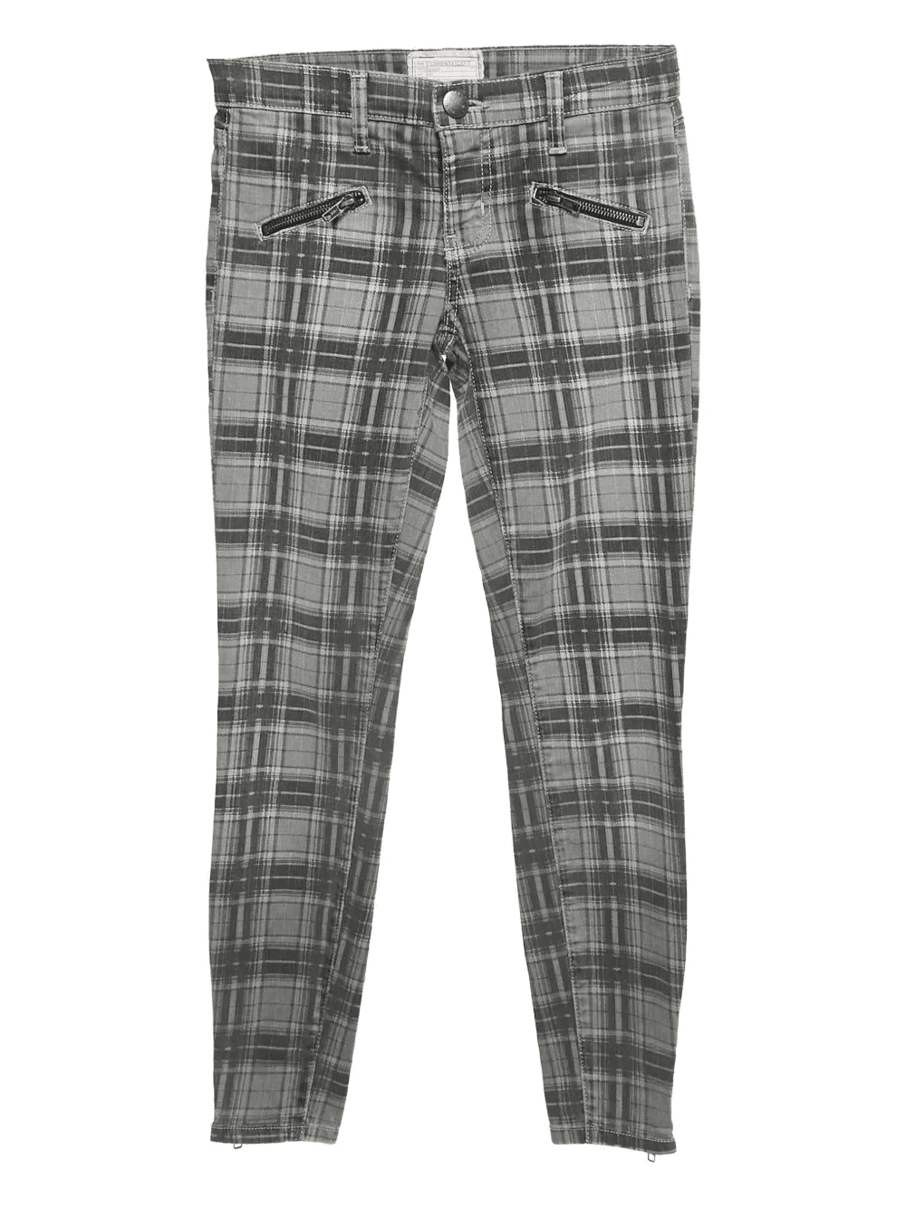 Soho plaid zip stiletto trousers - Image 1