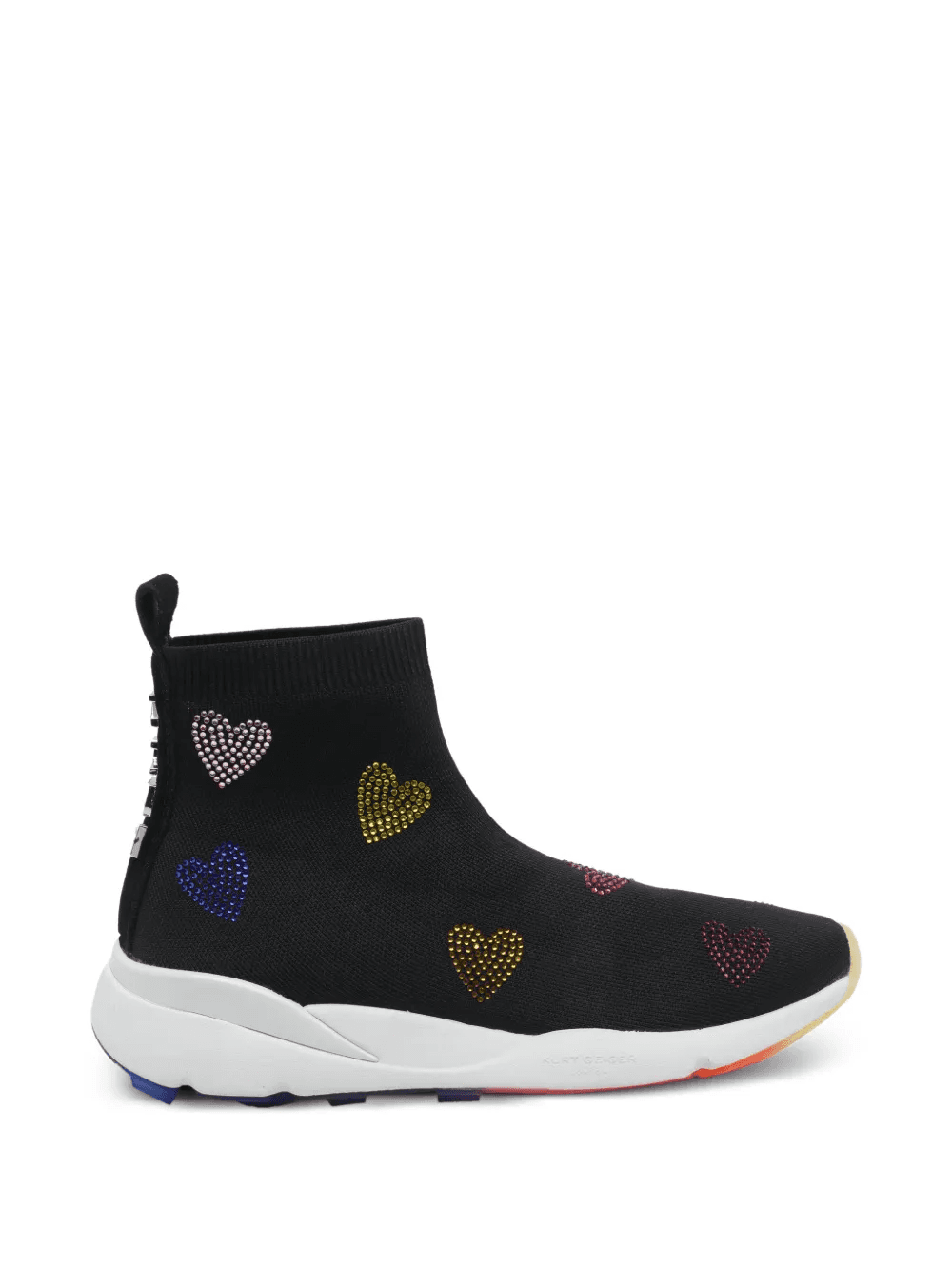 heart-embellished sneakers - Image 1