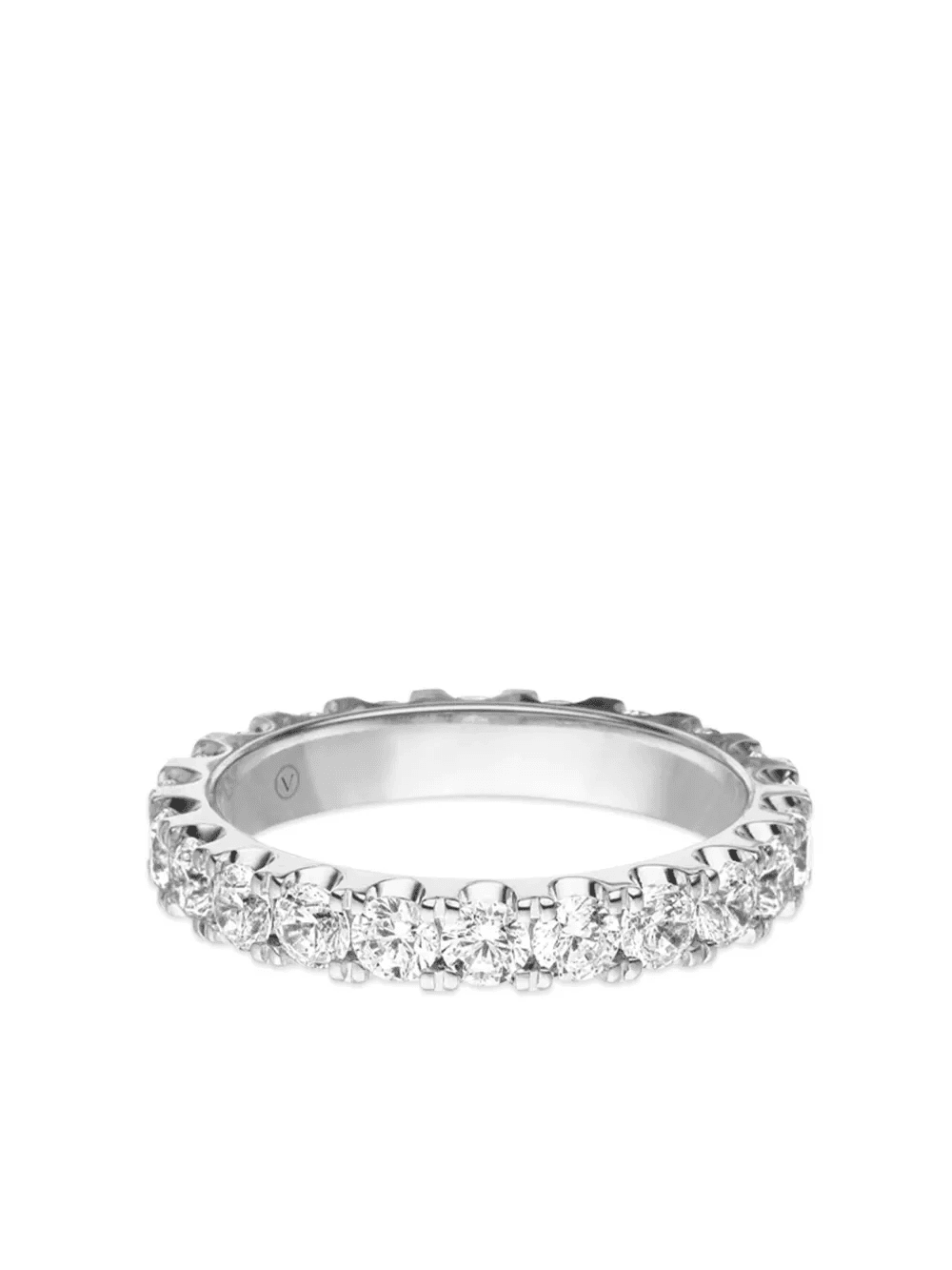 18k white gold Memory diamond ring - Image 1