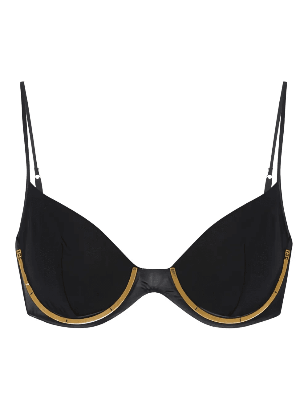 satin-effect bra - Image 1