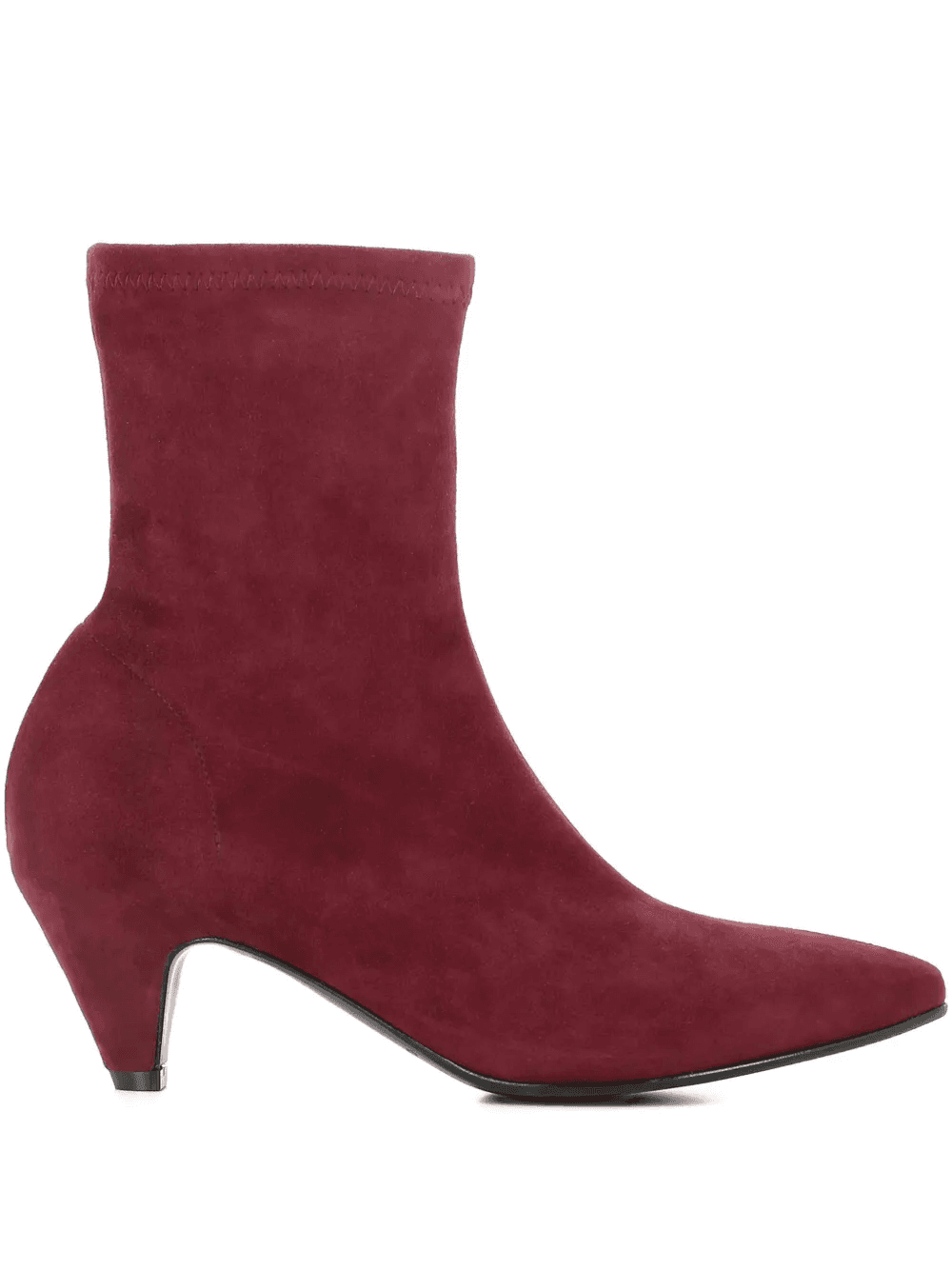 side-zip suede boots - Image 1