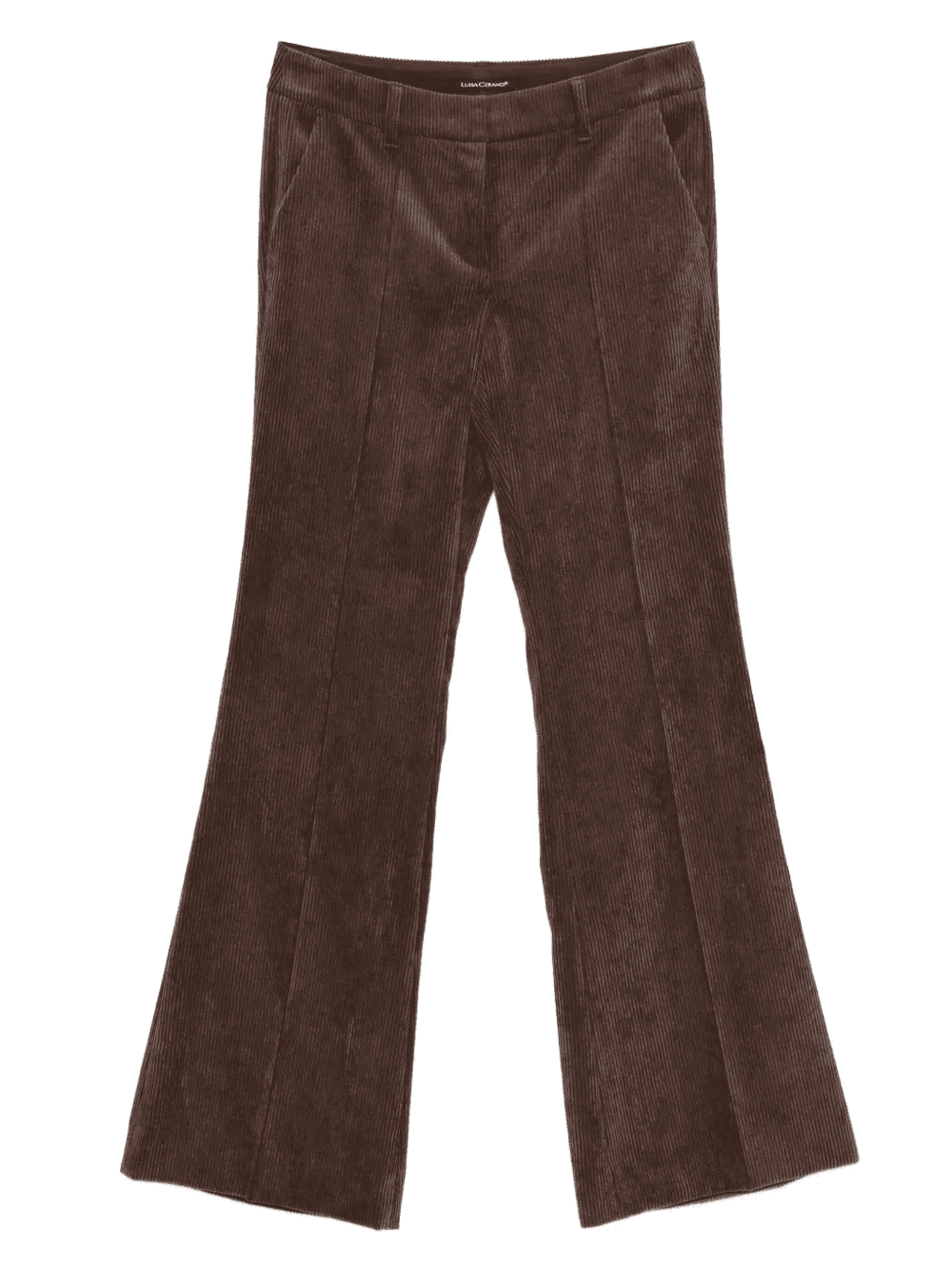 corduroy flared trousers - Image 1