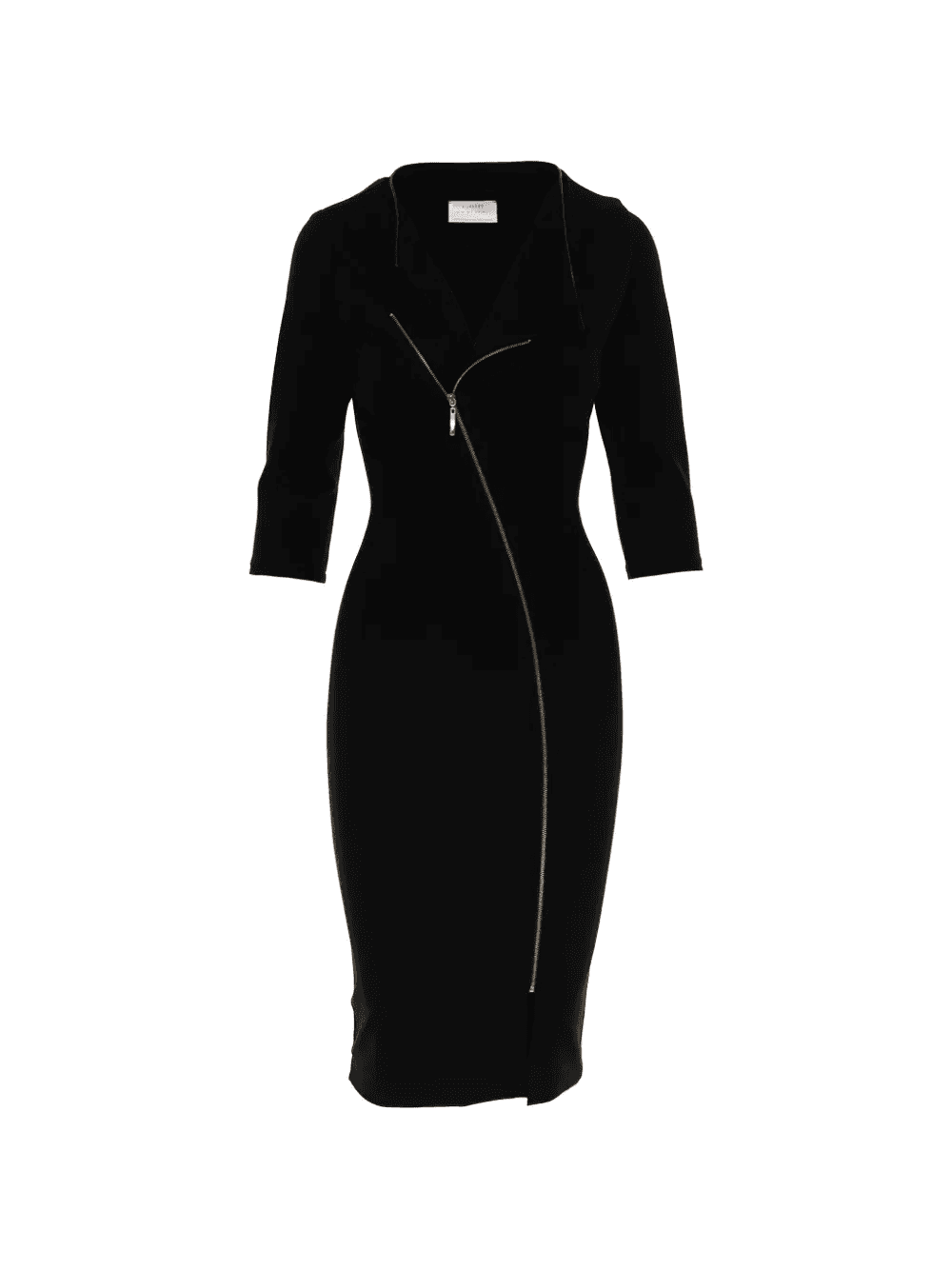 zip-fastening midi dress - Image 1