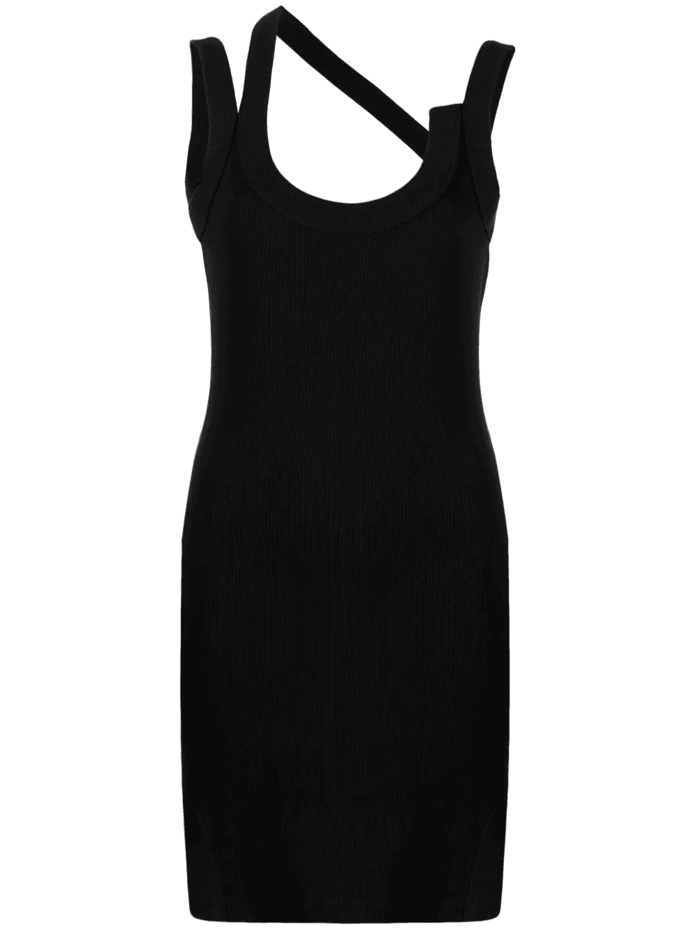 asymmetric jersey minidress - Image 1