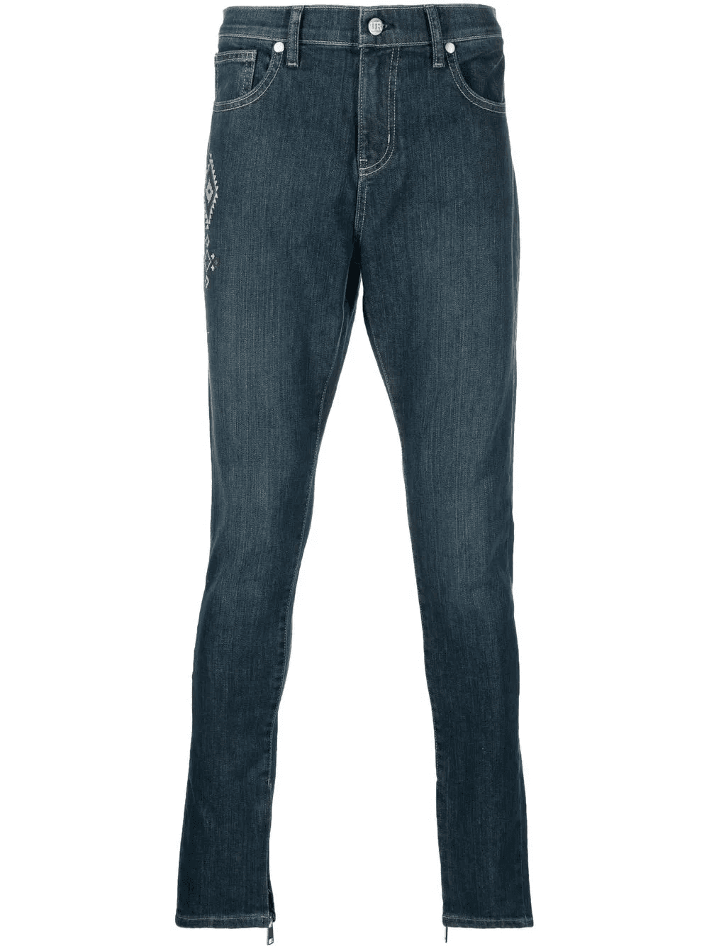 embroidered skinny jeans - Image 1