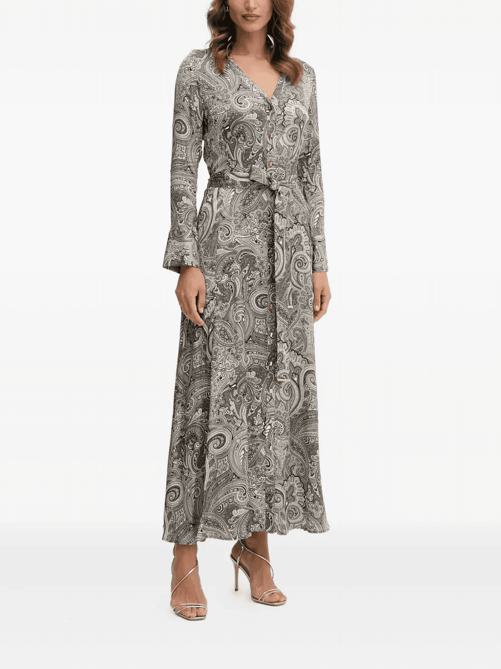 paisley buttoned maxi dress - Image 1