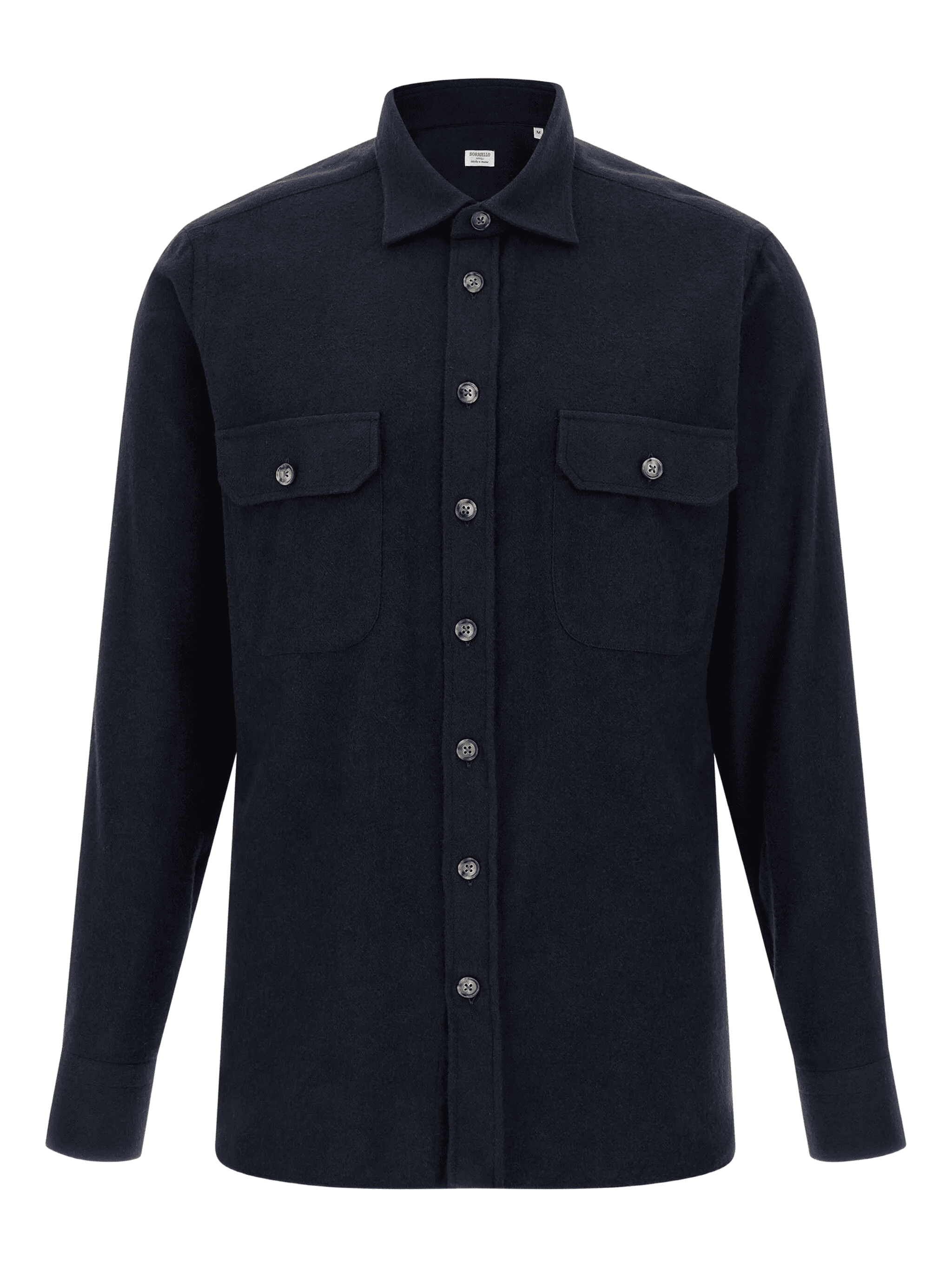 chest-pocket flannel shirt - Image 1