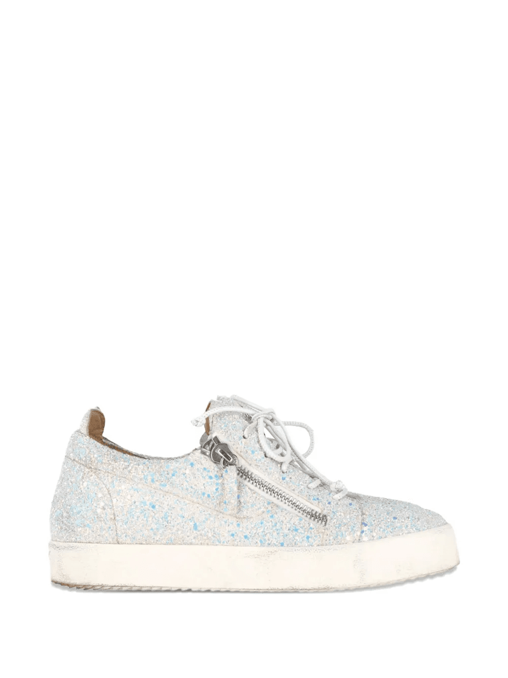 May London glitter zip sneakers - Image 1