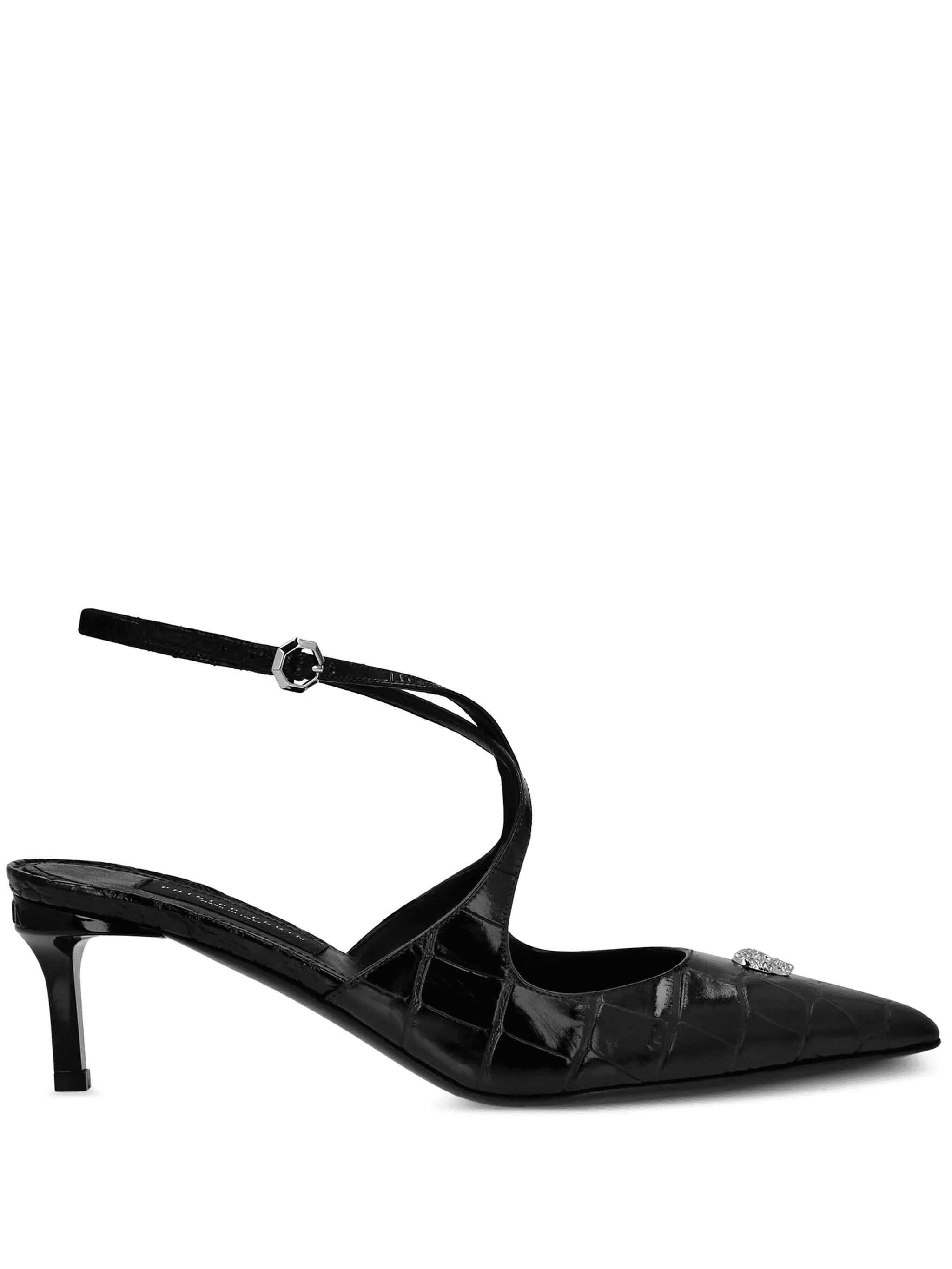 Crossing Crocco-print pumps - Image 1