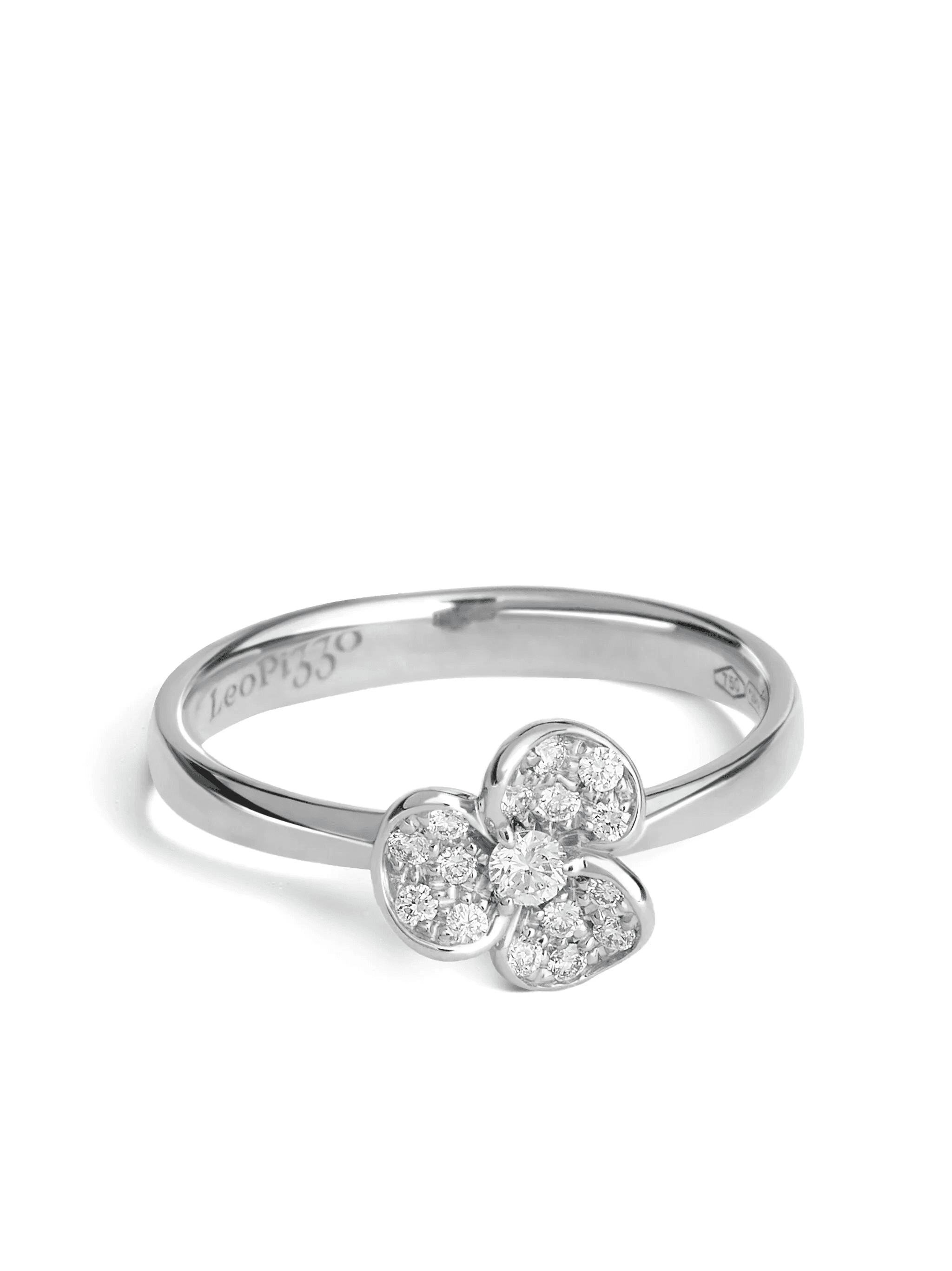 18K white gold Candy Flora diamond ring - Image 1