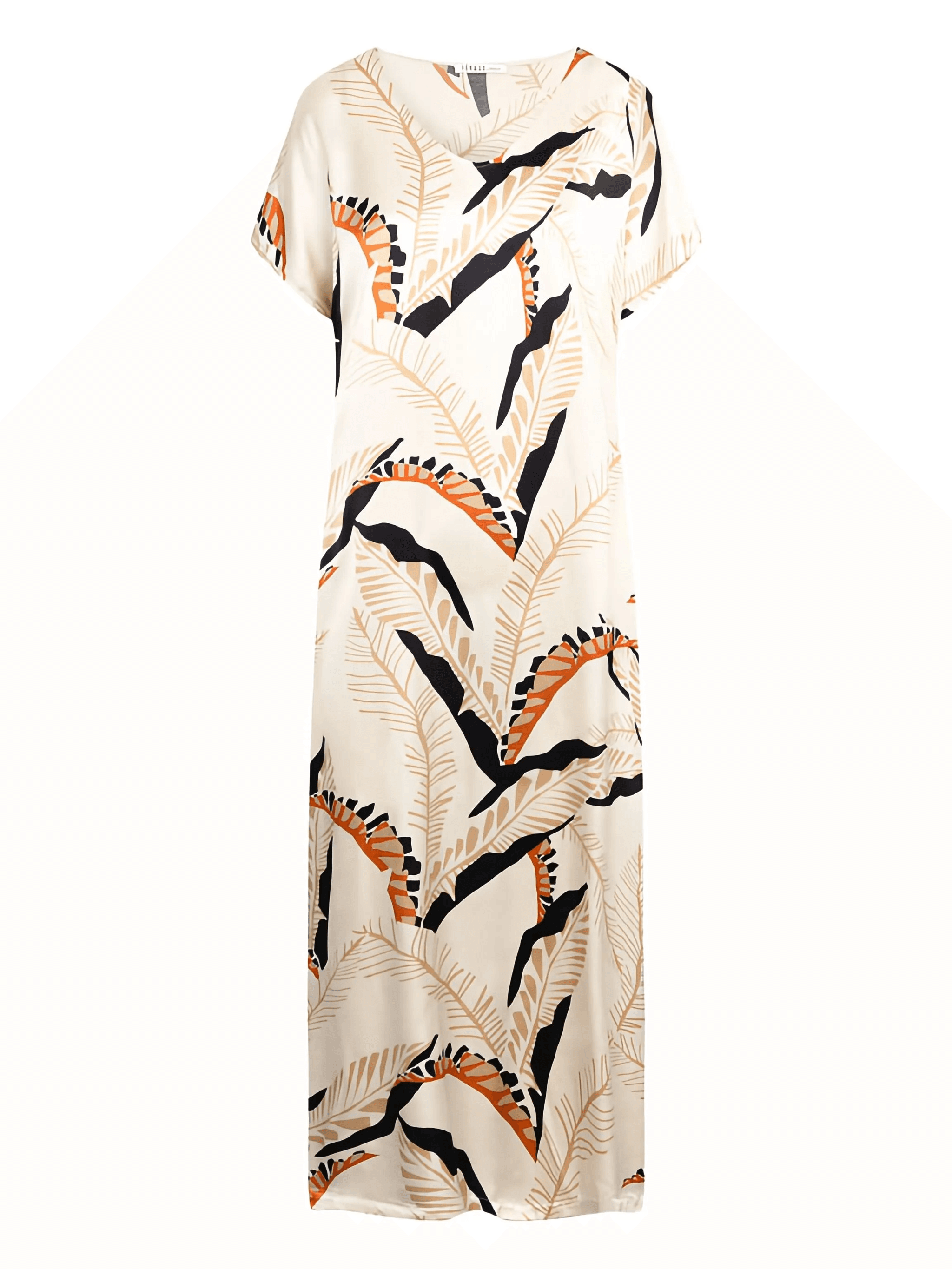 V-neck printed nightdress - Image 1