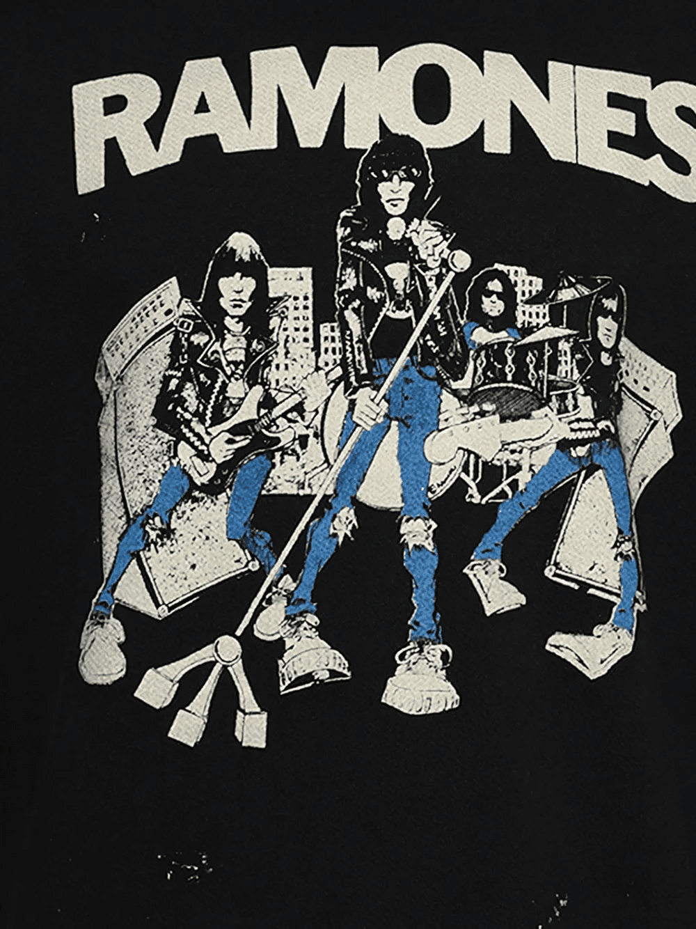 Ramones graphic crew sweatshirt - Image 1