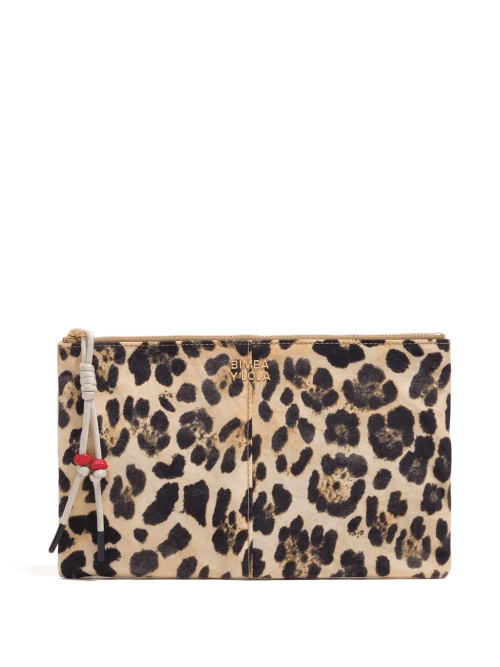 leopard-print make up bag - Image 1