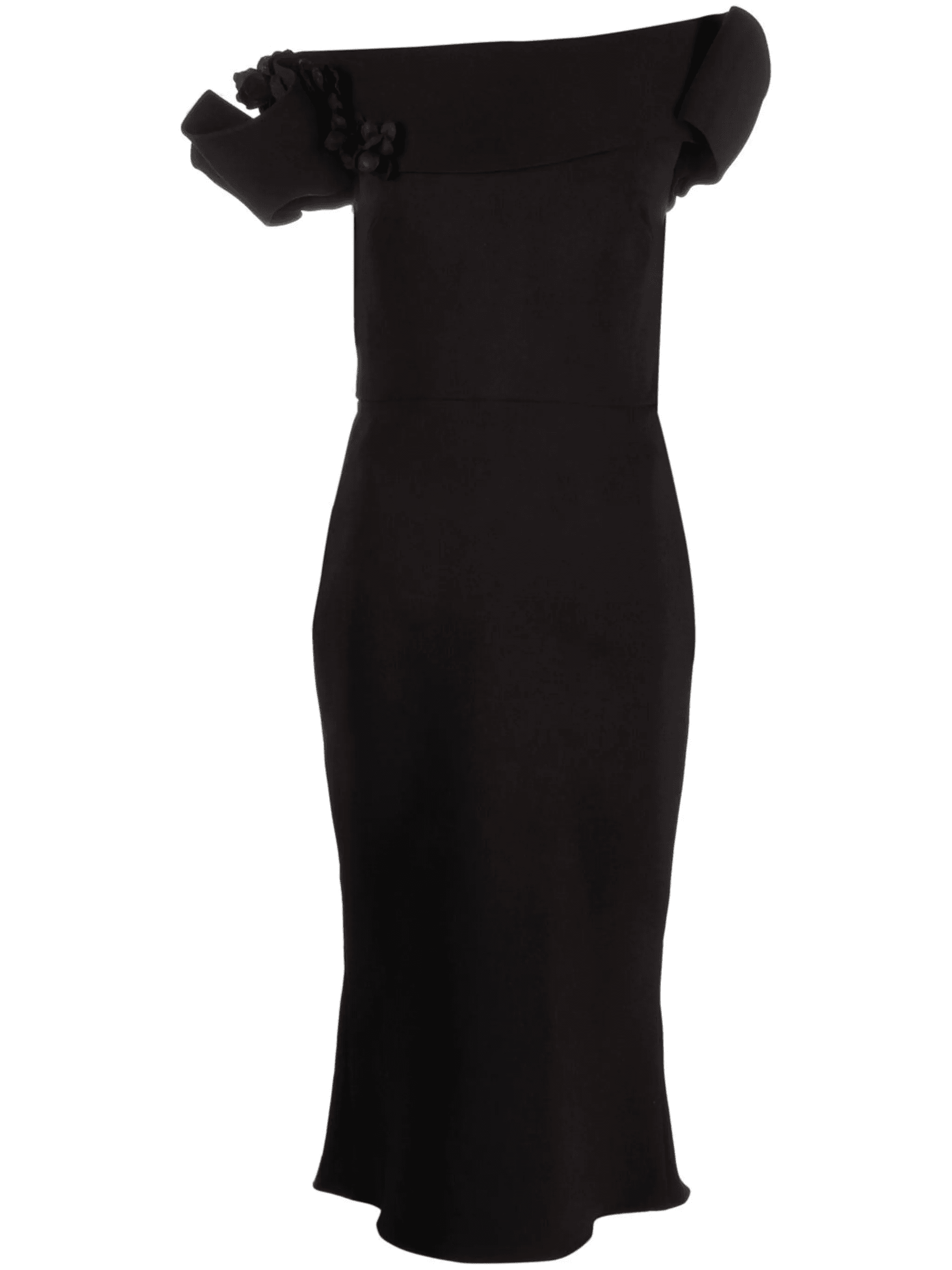 off-shoulder midi dress - Image 1