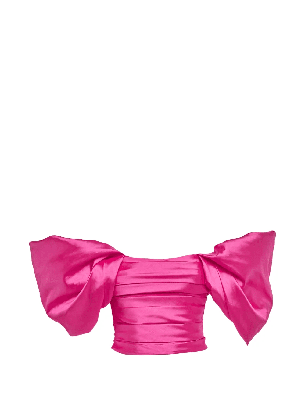 pleated off-the-shoulder top - Image 1