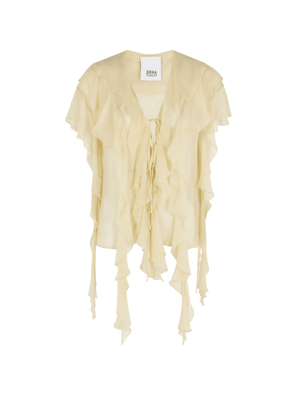 Lia ruffled tie blouse - Image 1