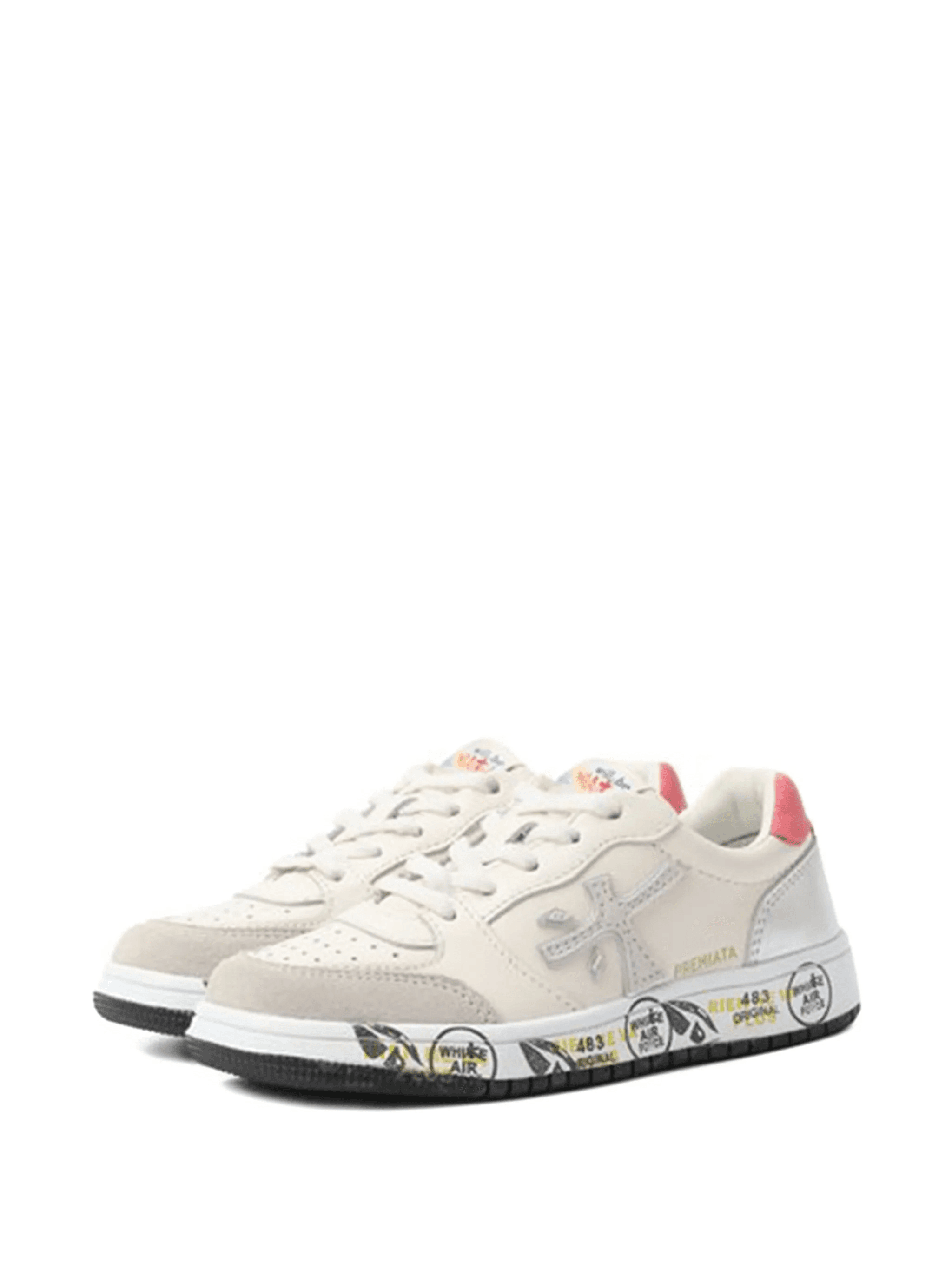 panelled logo-appliqué sneakers - Image 1