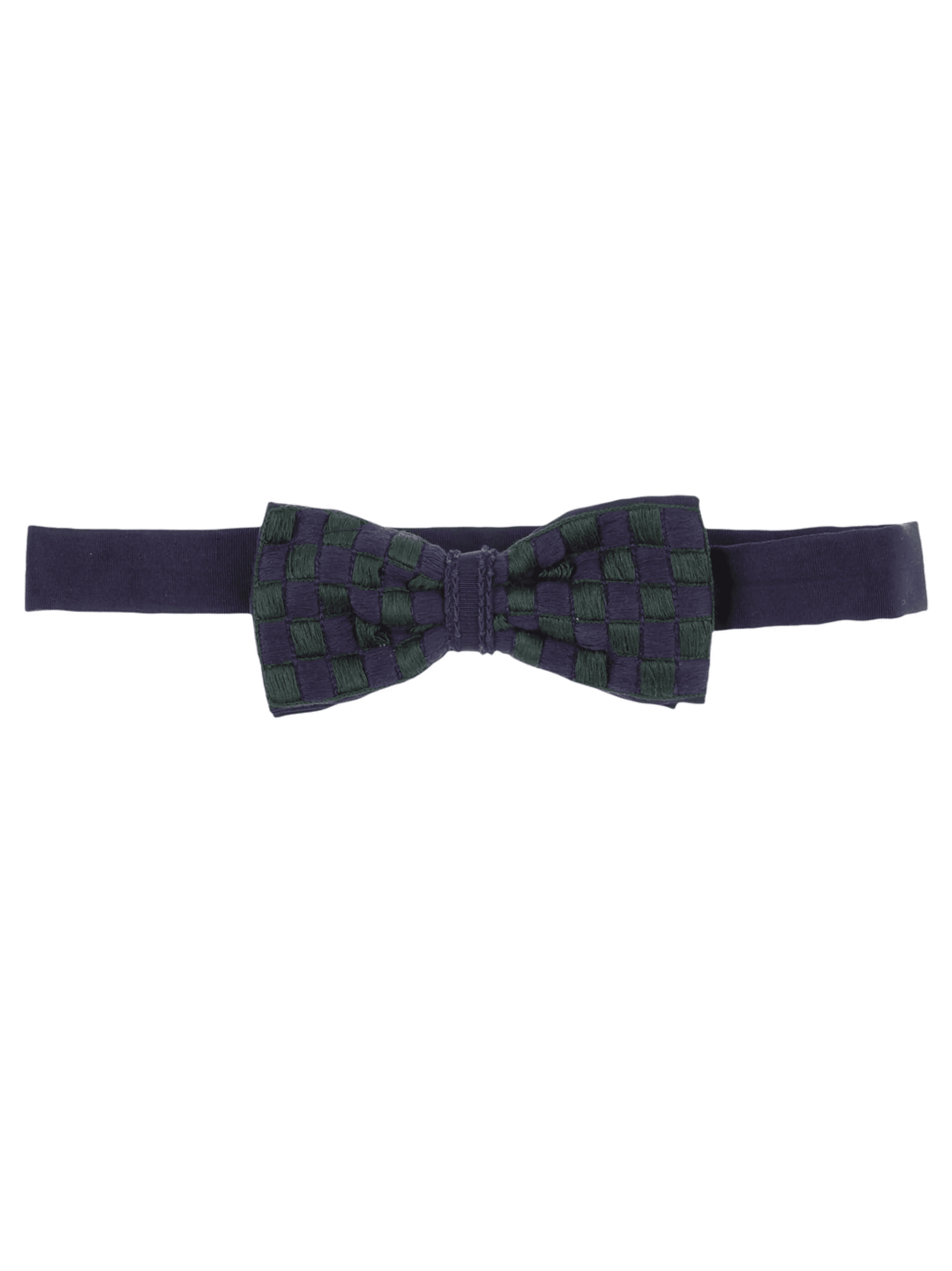Checked silk tie - Image 1