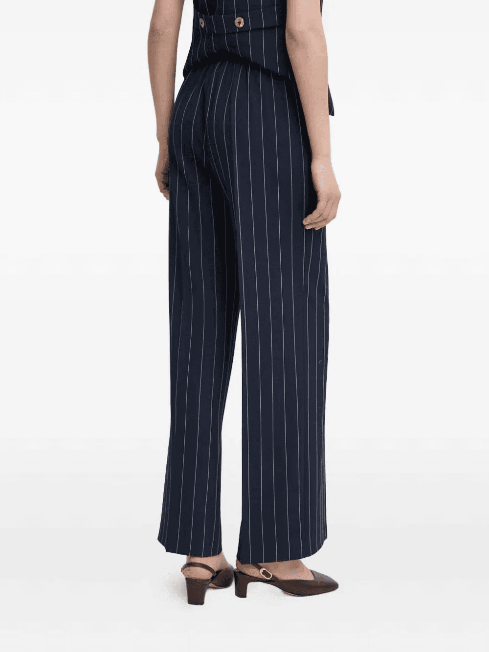 pinstripe side-pocket trousers - Image 1