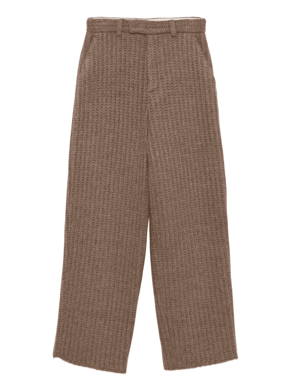 ribbed-knit trousers - Image 1
