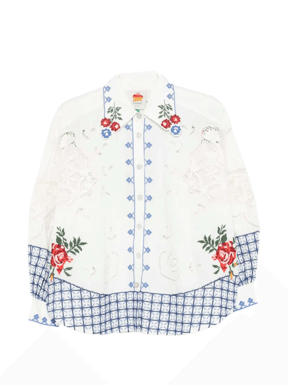 Richelieu embroidered broderie anglaise top - Image 1