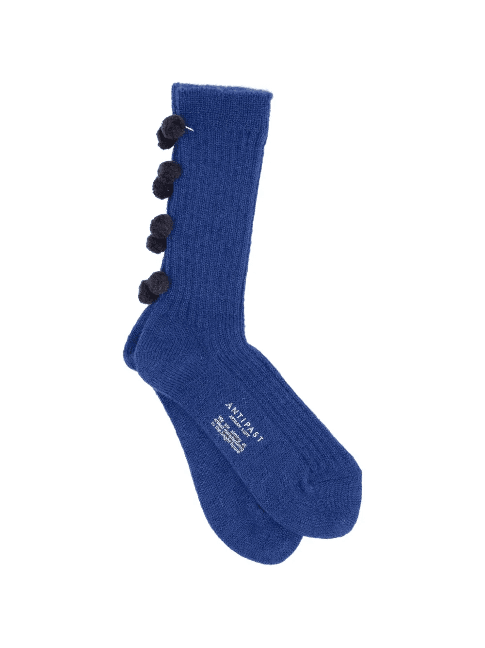 pompom-details knitted socks - Image 1