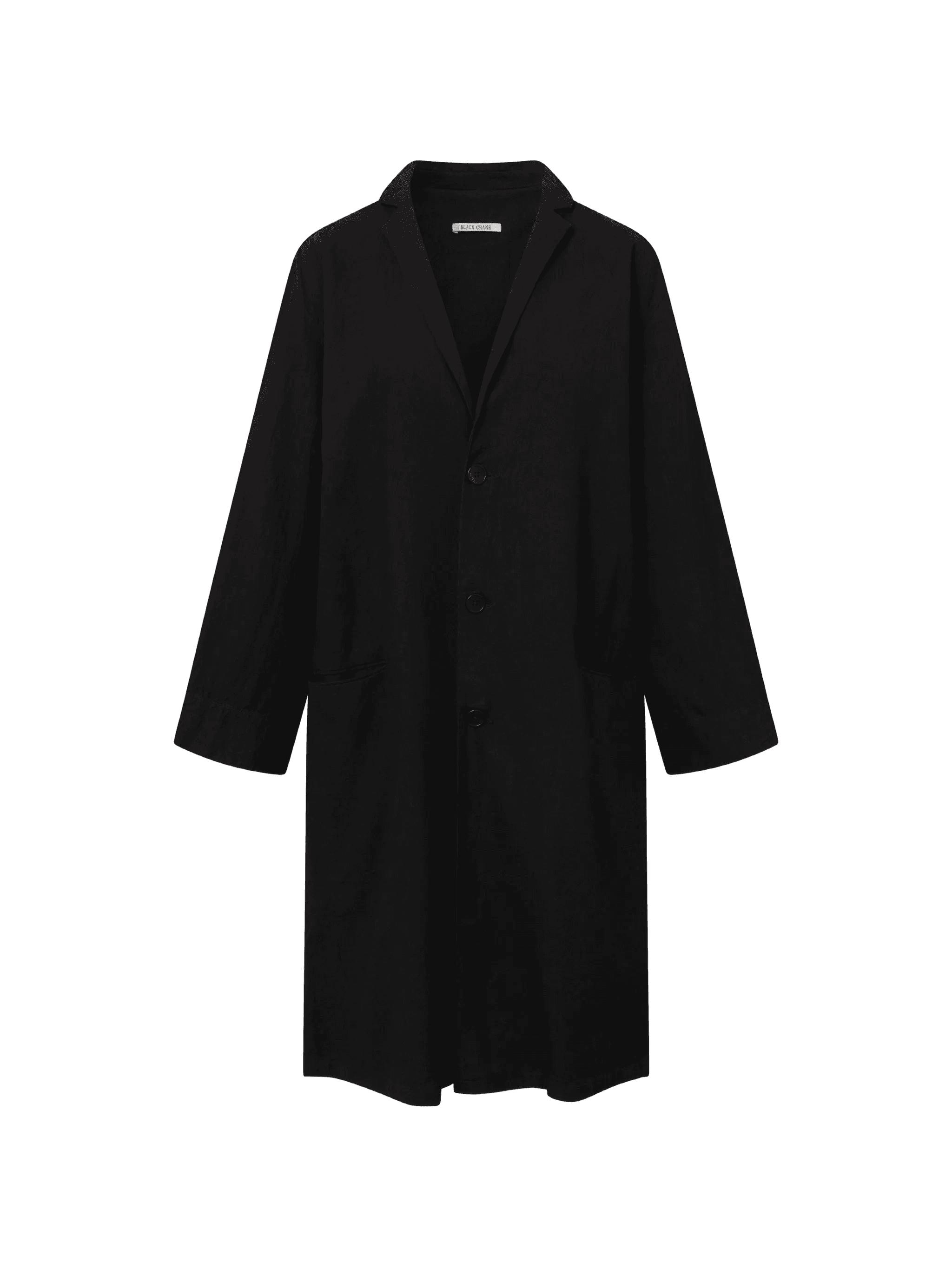 crinkled button coat - Image 1