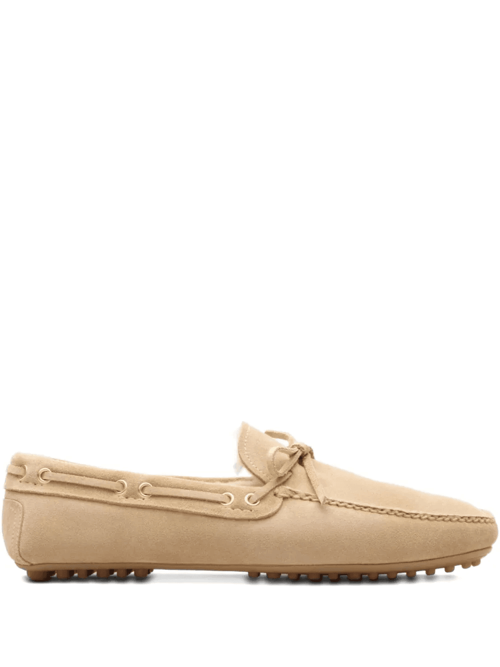 bow-detailing suede loafers - Image 1