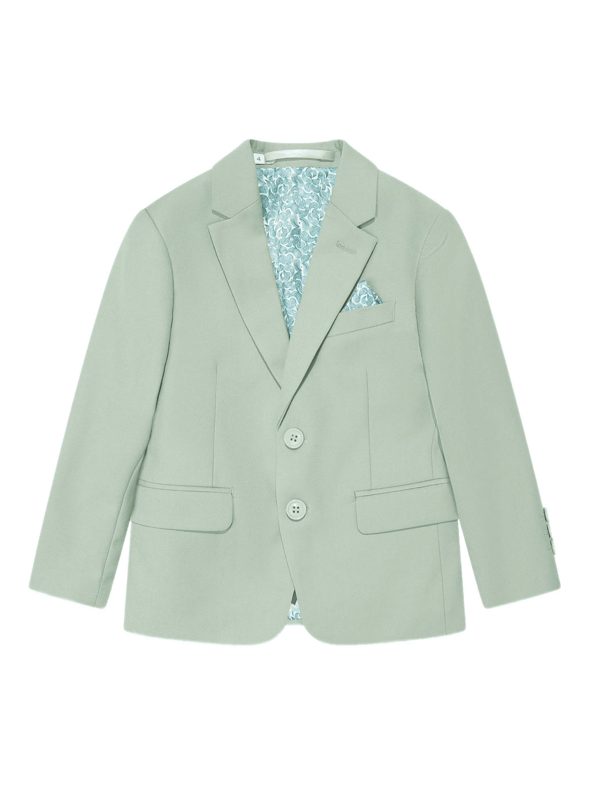 paisley-print details suit - Image 1