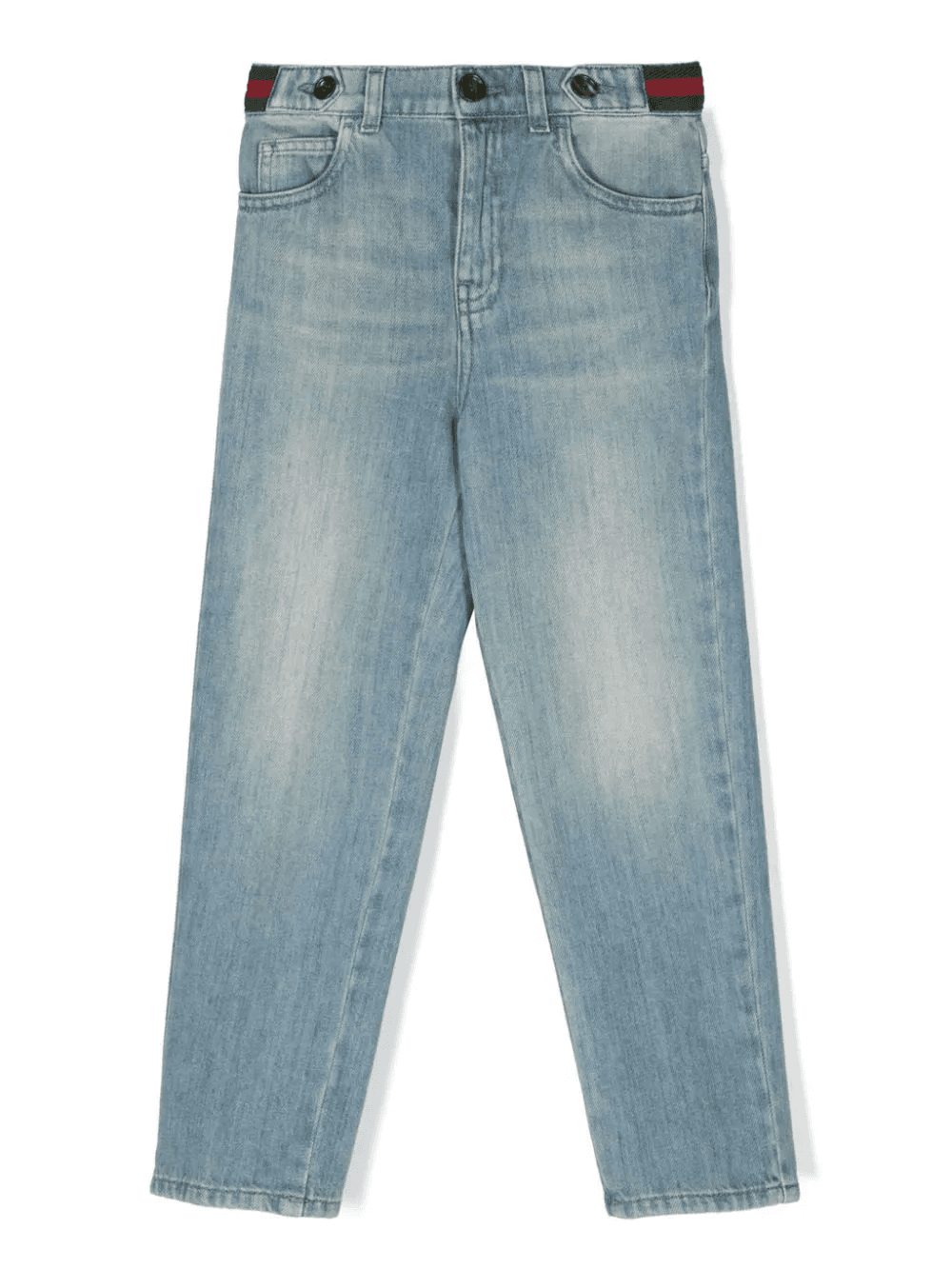 Web-stripe tapered jeans - Image 1