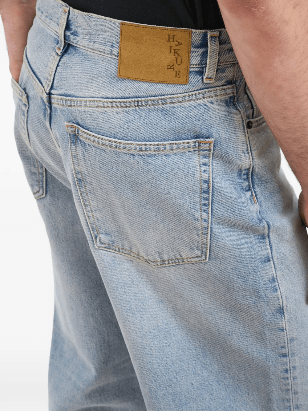whiskering-effect denim - Image 1