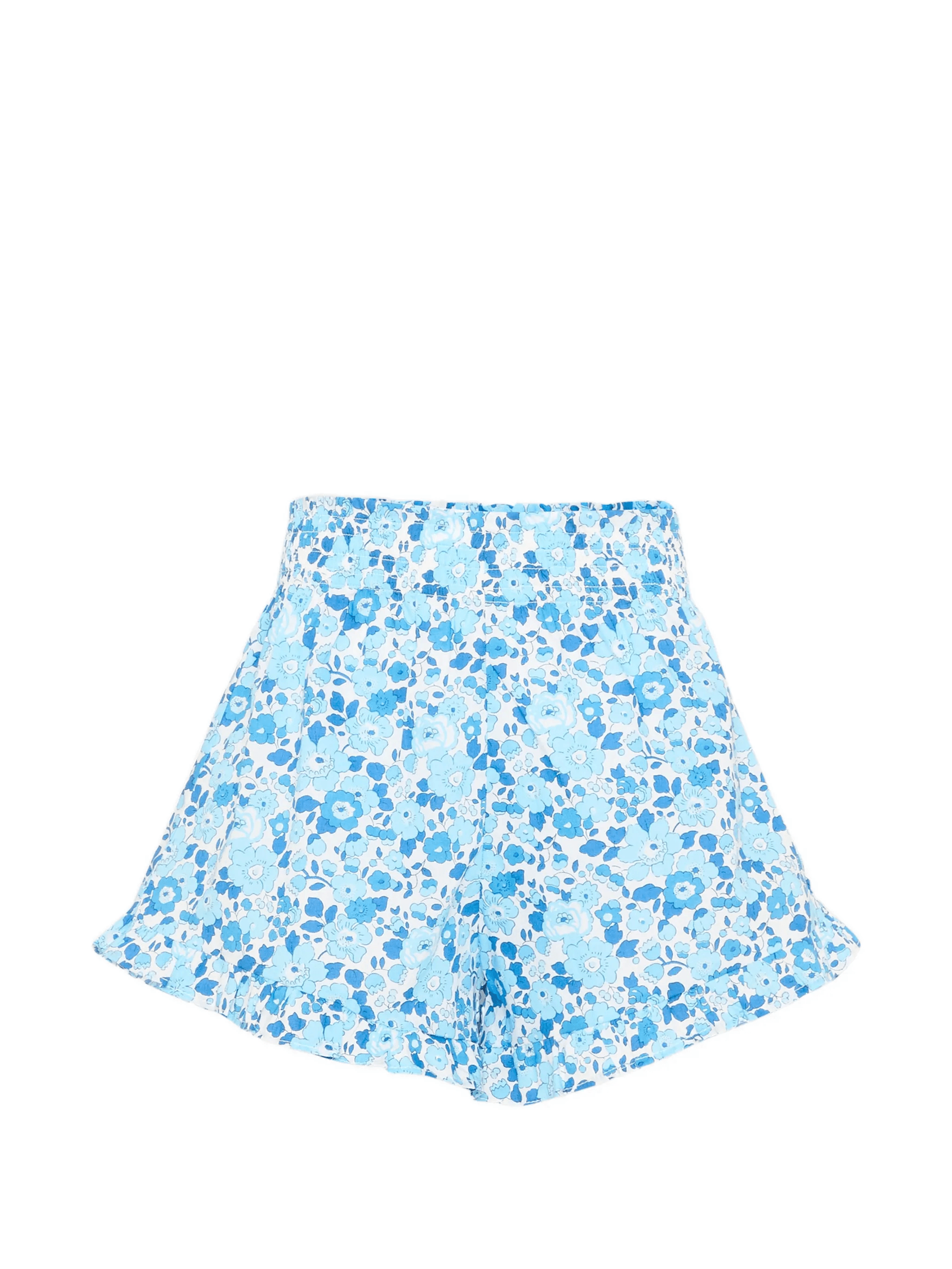 floral ruffle shorts - Image 1