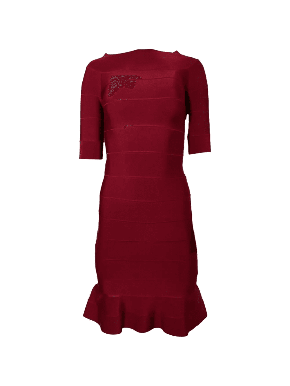 boat-neck flared-hem dress - Image 1