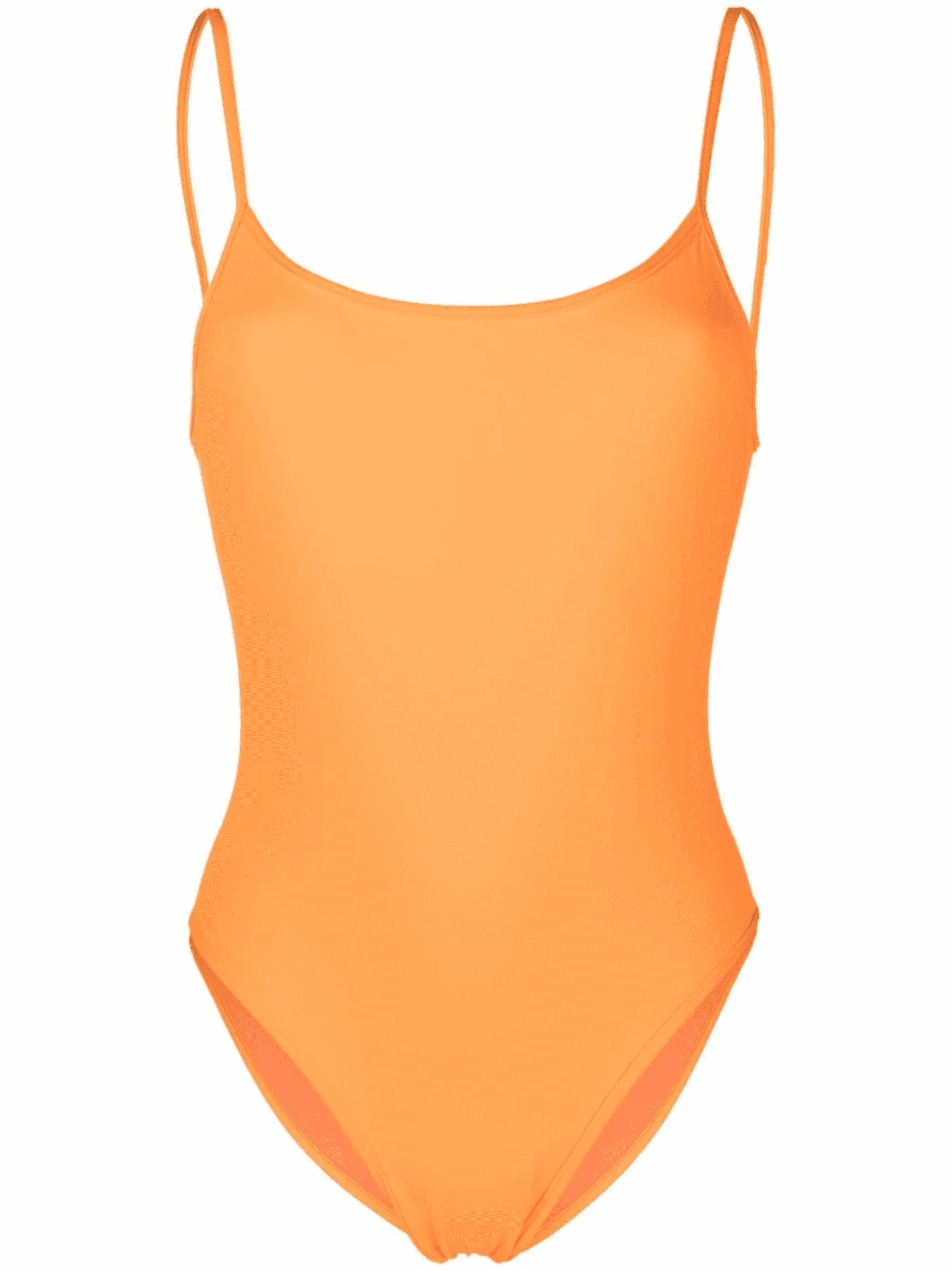 scoop-neck backless swimsuit - Image 1