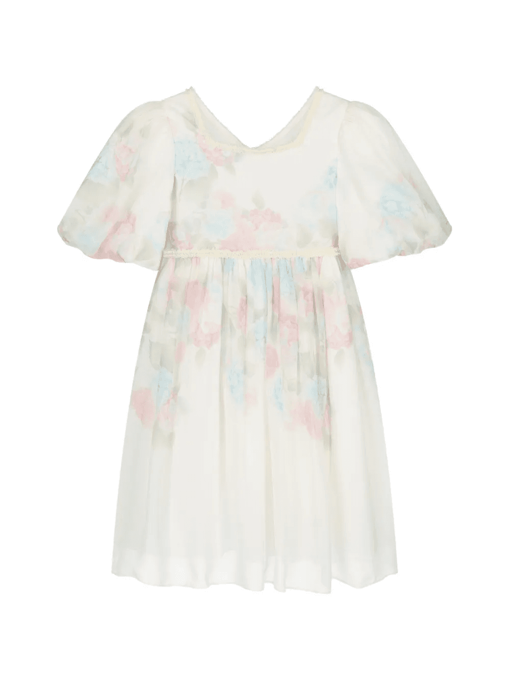 floral-print chiffon dress - Image 1