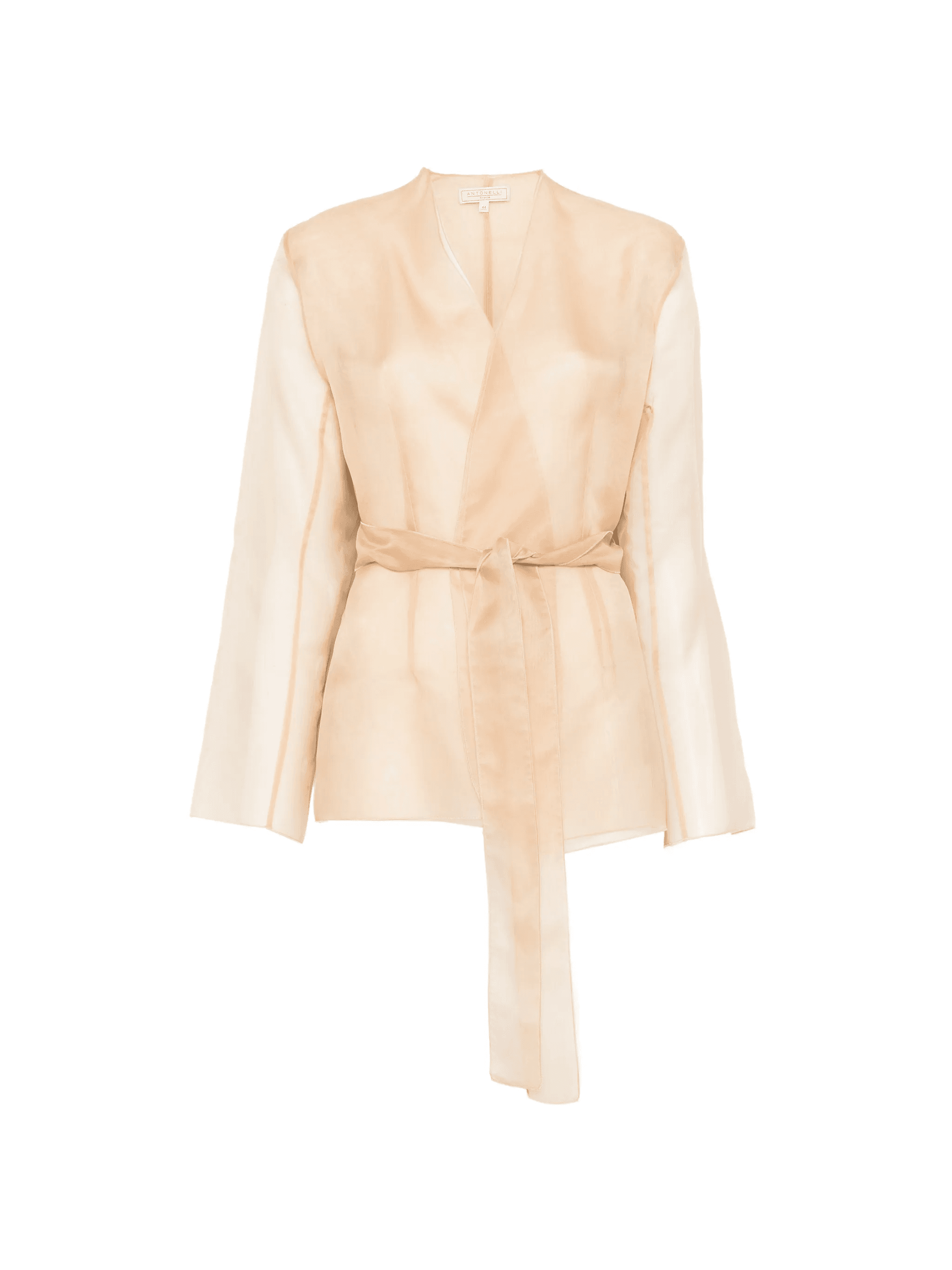 belted V-neck jacket - Image 1