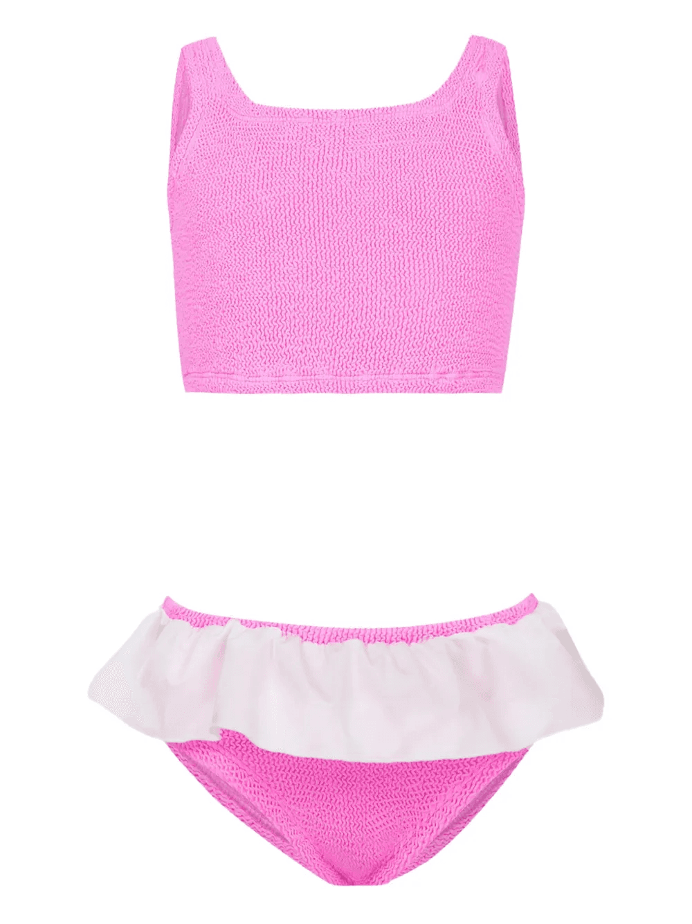 Olive ruffled-trim bikini - Image 1