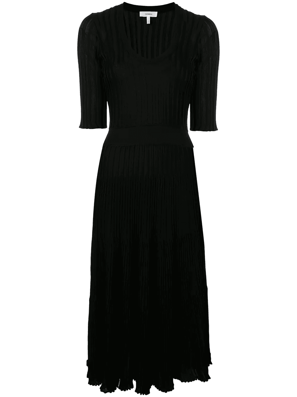 knitted scoop neck dress - Image 1